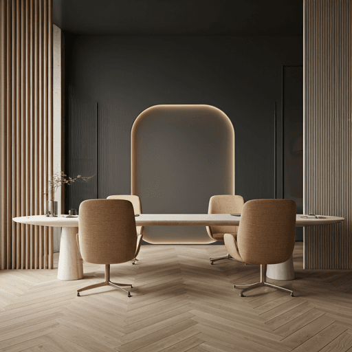 Luxury desk with stationery